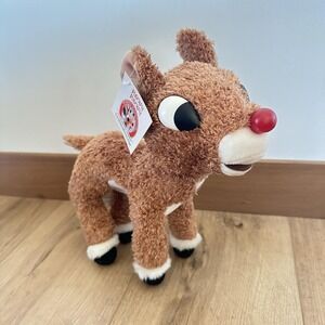 New Tags Rudolph The Red Nosed Reindeer Musical Plush 10" Battery Operated 2004